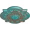 Ekena Millwork Bonetti Ceiling Medallion (Fits Canopies up to 5 1/8"), 20"OD x 1 3/4"P, Copper Green Patina CM20BOCGS - alternate 2